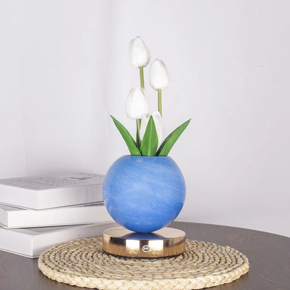 Tulip LED Night Light USB Rechargeable Desk Decor Lamp Table Lamp Bedroom Bedside Room New Year'S Christmas Decorations